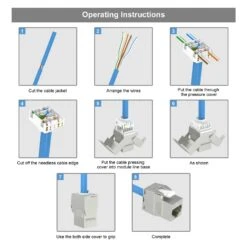 Cat6a Keystone Jack VCELINK -VCELINK SHOP 10 04309238 3a9b 4131 a240 6133d60655b9