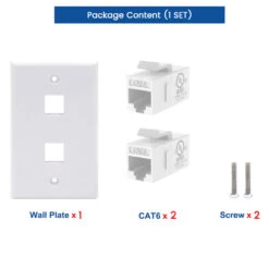 Cat6 Wall Plate 2 Port UL Listed VCELINK 9 Cat6 Wall Plate 2 Port UL Listed VCELINK -VCELINK SHOP 1 98c610c1 eed3 4fae 9b14 09a5b3b7f6d5