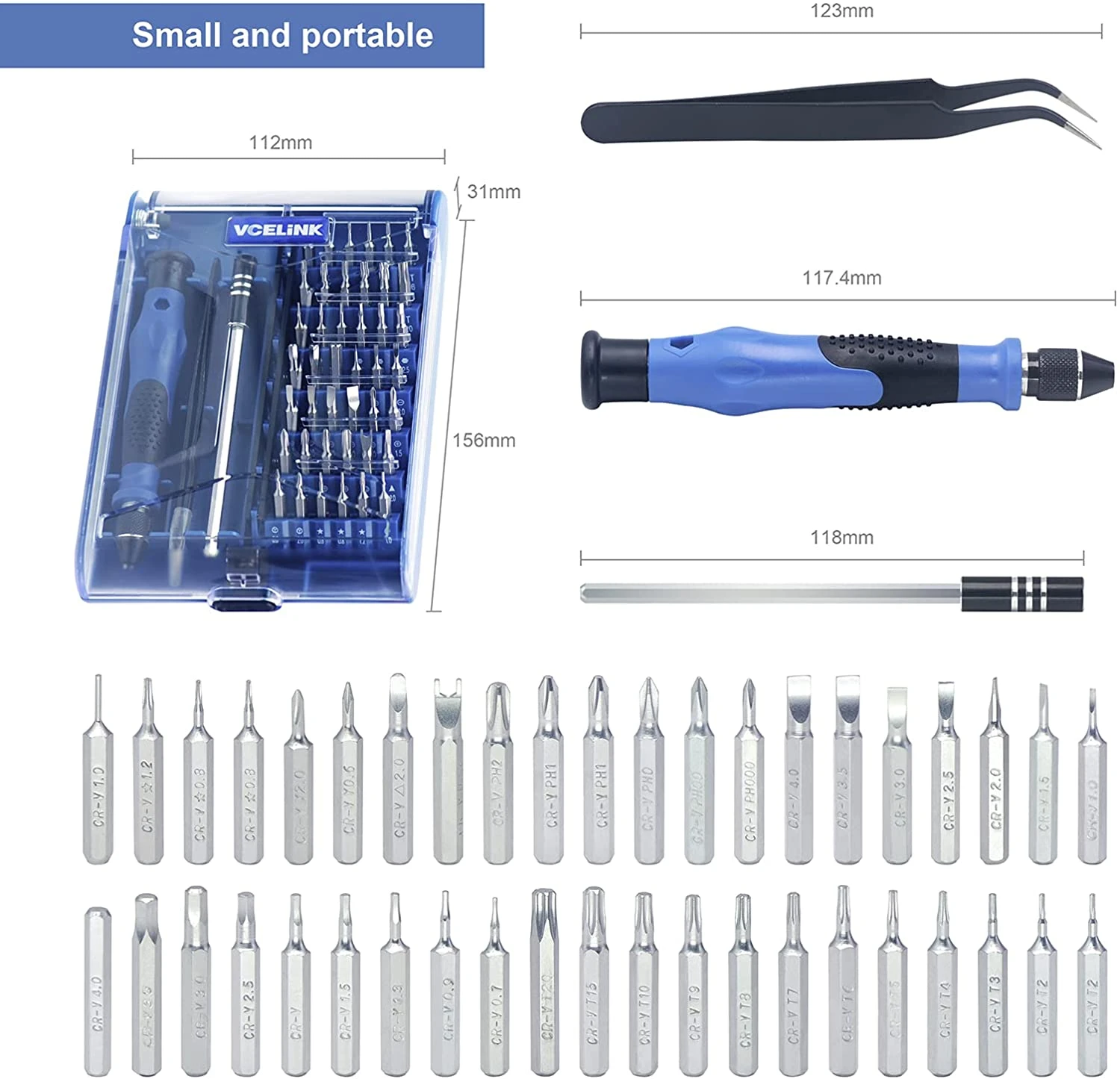 Precision Screwdriver Set With Case VCELINK 6 Precision Screwdriver Set With Case VCELINK - Image 4