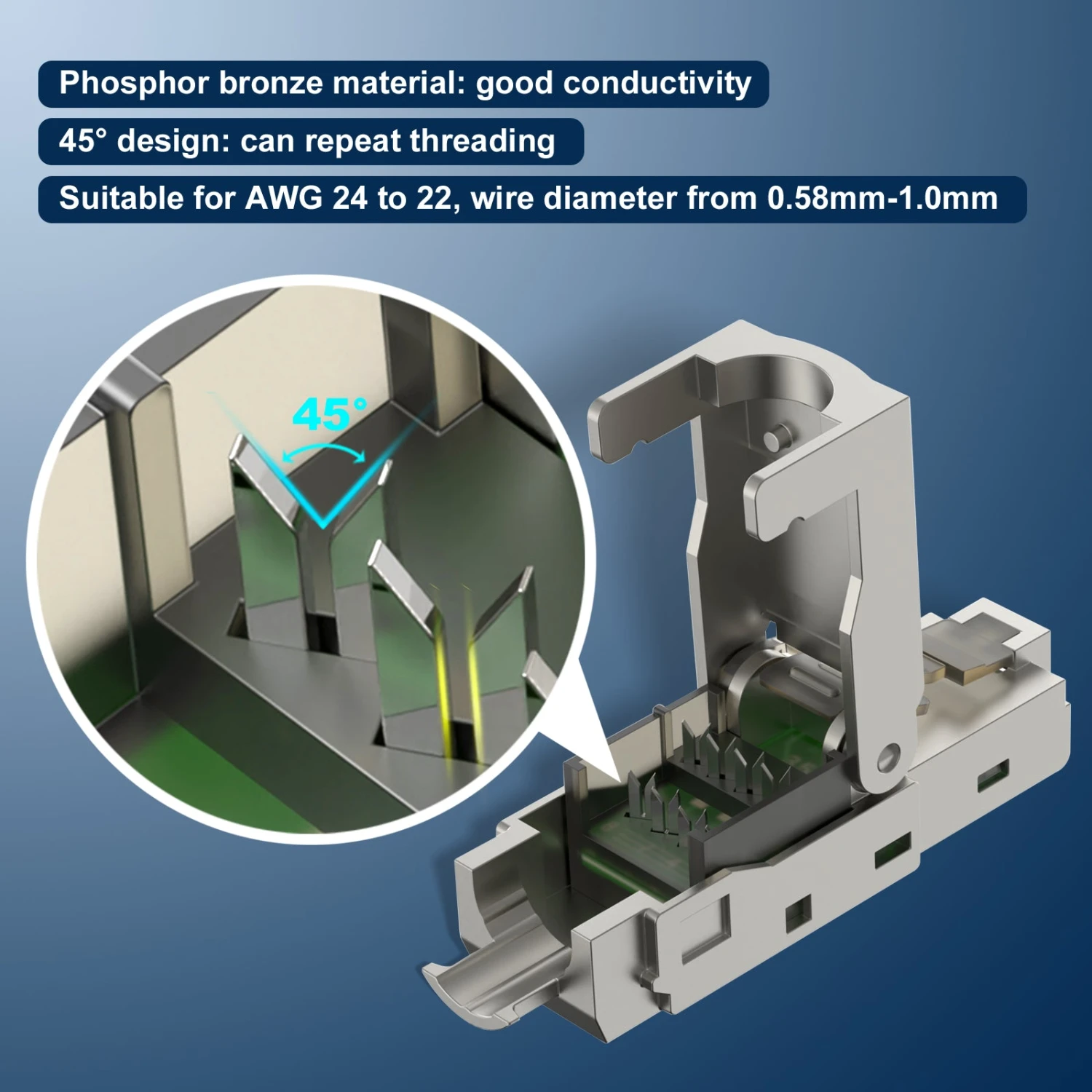 Toolless RJ45 Cat6a Connector VCELINK 10 Toolless RJ45 Cat6a Connector VCELINK - Image 8