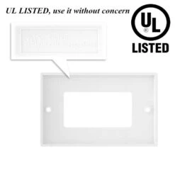 1-Gang Brush Wall Plate VCELINK -VCELINK SHOP A176 A177BK 3P US 13