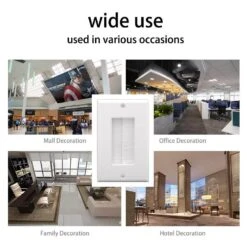 1-Gang Brush Wall Plate VCELINK -VCELINK SHOP A176 A177BK 3P US 8