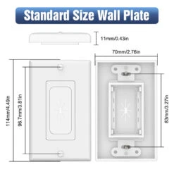 Cable Pass Through Wall Plate VCELINK -VCELINK SHOP A187 8