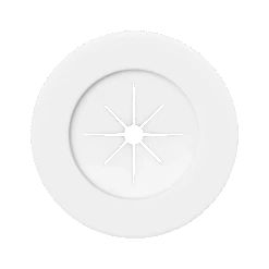 Round Pass-through Wall Plate With Rubber Insert VCELINK -VCELINK SHOP A189 Front 2