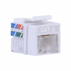 Cat6 Unshielded Keystone Jack With Integrated Dust Cover VCELINK -VCELINK SHOP C260WT Angle 2 fe81af74 5982 41b8 b69e dfb19a7a042d