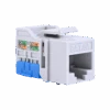 Cat6a 90 Degree Keystone Jack, Unshielded VCELINK