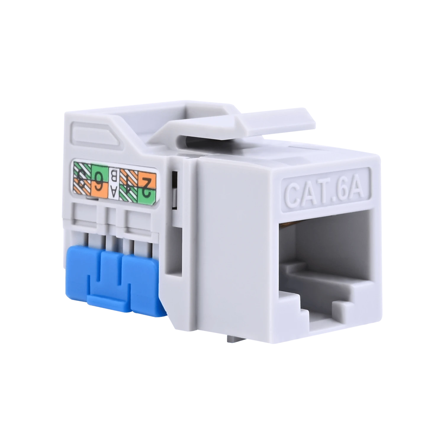 Cat6a 90 Degree Keystone Jack, Unshielded VCELINK 3 Cat6a 90 Degree Keystone Jack, Unshielded VCELINK