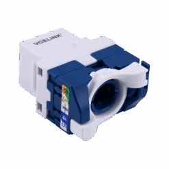 Cat6 Twist Lever 180-Degree Toolless Keystone Jack, Unshielded VCELINK -VCELINK SHOP C262BL C6 Angle 2