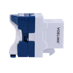 Cat6 Twist Lever 180-Degree Toolless Keystone Jack, Unshielded VCELINK -VCELINK SHOP C262BL C6 Detail 1
