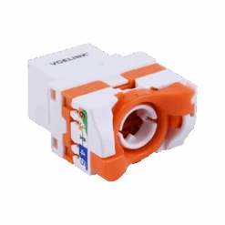 Toolless Cat6a Twist Keystone Jack, Unshielded VCELINK -VCELINK SHOP C262OG 6A Angle 2