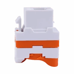 Toolless Cat6a Twist Keystone Jack, Unshielded VCELINK -VCELINK SHOP C262OG 6A Back