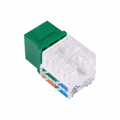 UL Listed Cat6 Keystone Jack VCELINK -VCELINK SHOP C265GN 6 Angle2