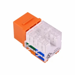 UL Listed Cat6 Keystone Jack VCELINK -VCELINK SHOP C265OG 6 Angle2