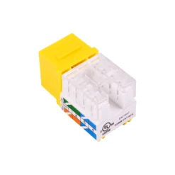 UL Listed Cat6 Keystone Jack VCELINK -VCELINK SHOP C265YL 6 Angle3