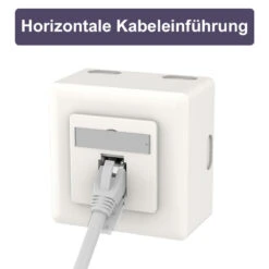 German-style Single Port RJ45 Faceplate VCELINK -VCELINK SHOP DE07WT 8