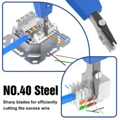 Krone Punch Down Tool With Cat 6 Wire Stripper VCELINK -VCELINK SHOP G602BL G601BL 7