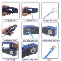 RJ45 Pass Through Crimper VCELINK -VCELINK SHOP GJ670BL 2019.12.10