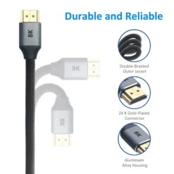 8K HDMI 2.1 Cable 48Gbps VCELINK -VCELINK SHOP H2102GR 10