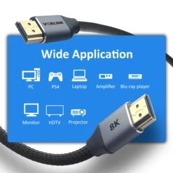 8K HDMI 2.1 Cable 48Gbps VCELINK -VCELINK SHOP H2102GR 13