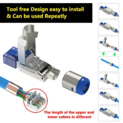 Cat6a RJ45 Connector VCELINK -VCELINK SHOP KJ19 6A 4