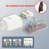 Bulk RJ45 Cat6a Toolless Plug VCELINK -VCELINK SHOP KJ22 6A 3