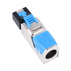 Cat7 Field Termination Plug With Locking Mechanism VCELINK -VCELINK SHOP KJ25BL C7 Angle 2