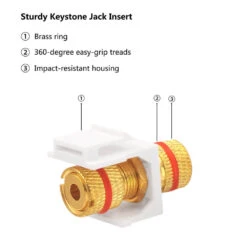 Keystone Banana Jack VCELINK -VCELINK SHOP KS05AB 3P5
