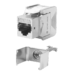 Cat6a STP Keystone Jack With Integrated Braided Shielding VCELINK -VCELINK SHOP M607 6A Angle 1