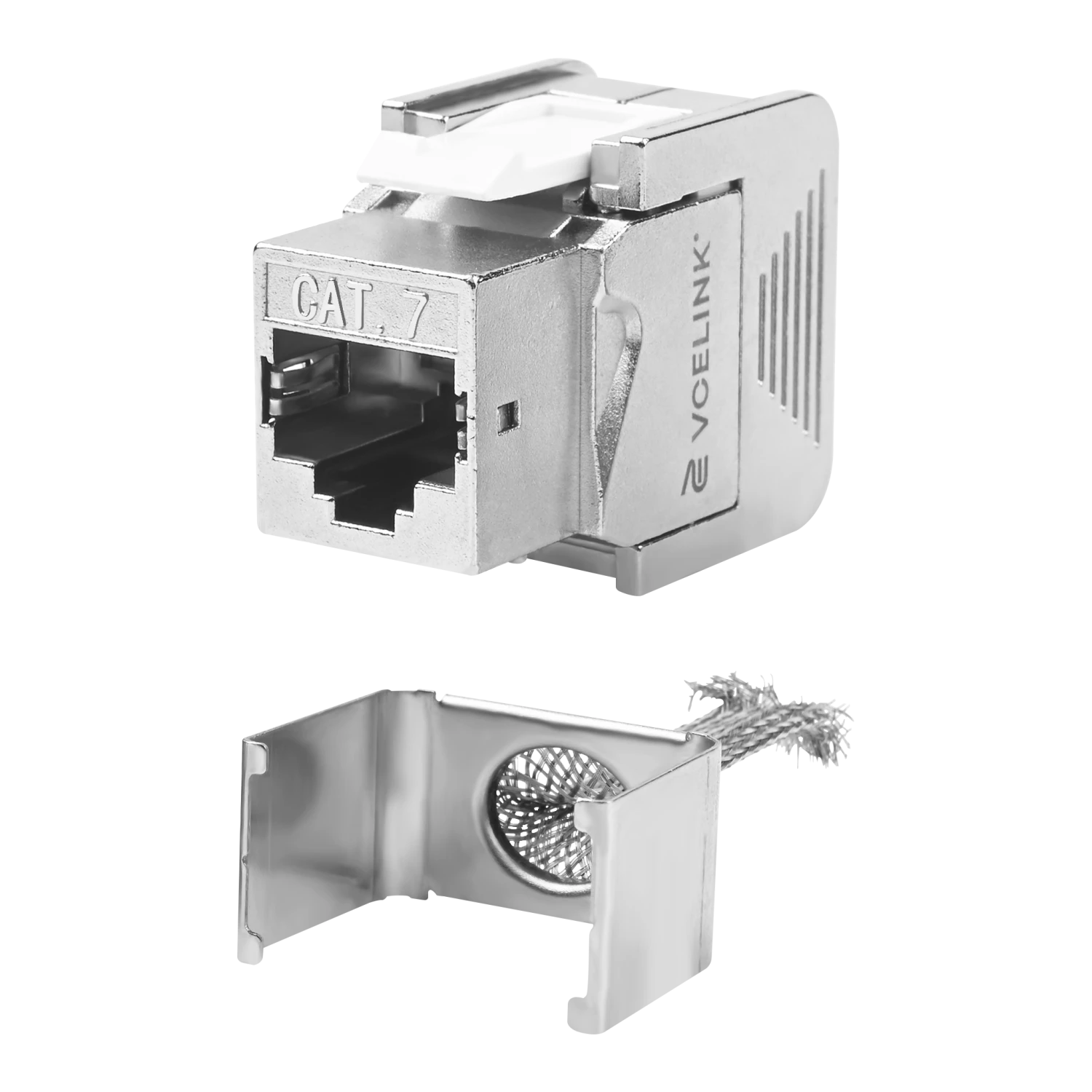 Cat7 STP Keystone Jack With Integrated Braided Shielding VCELINK 4 Cat7 STP Keystone Jack With Integrated Braided Shielding VCELINK - Image 2