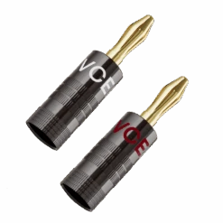 24K Gold Plated Dual-Screw Type Speaker Banana Plugs VCELINK -VCELINK SHOP MC206 Angle 2