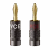24K Gold Plated Dual-Screw Type Speaker Banana Plugs VCELINK