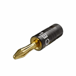 24K Gold Plated Dual-Screw Type Speaker Banana Plugs VCELINK -VCELINK SHOP MC206 Side