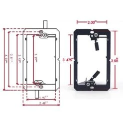 Low Voltage Wall Box VCELINK -VCELINK SHOP Mounting Bracket Wall Plate4