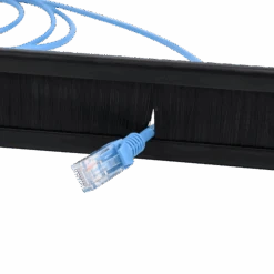 1U Pass Through Brush Panel VCELINK