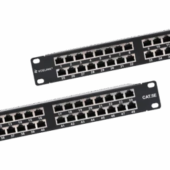 48-port Cat5e Shielded Patch Panel, 1U VCELINK