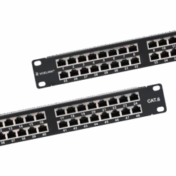 48-port Cat6 Shielded Patch Panel, 1U VCELINK