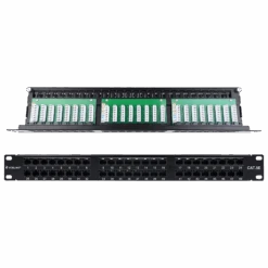 High-density 48 Port Cat5e UTP Patch Panel VCELINK 11 High-density 48 Port Cat5e UTP Patch Panel VCELINK -VCELINK SHOP P188U 5E Front