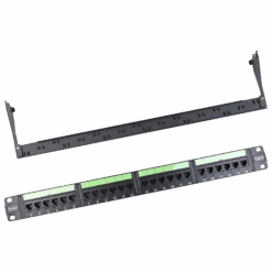 24 Port Cat6 UTP 110 Patch Panel VCELINK -VCELINK SHOP P189LX Front