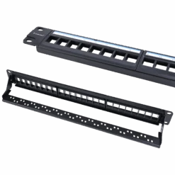 Blank Patch Panel For Keystone Modules VCELINK -VCELINK SHOP P190AM Angle 2