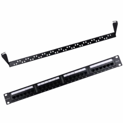 Unshielded Cat5e Punch Down Patch Panel, 24 Port VCELINK -VCELINK SHOP P192SP 5E Front