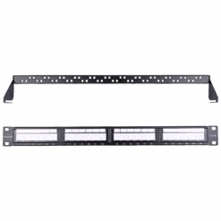 Unshielded Cat5e Patch Panel With Dustproof Cover, 24 Port VCELINK -VCELINK SHOP P193DP 5E Front 3c15a4f0 51e8 4cd6 8caf 86aefb640104