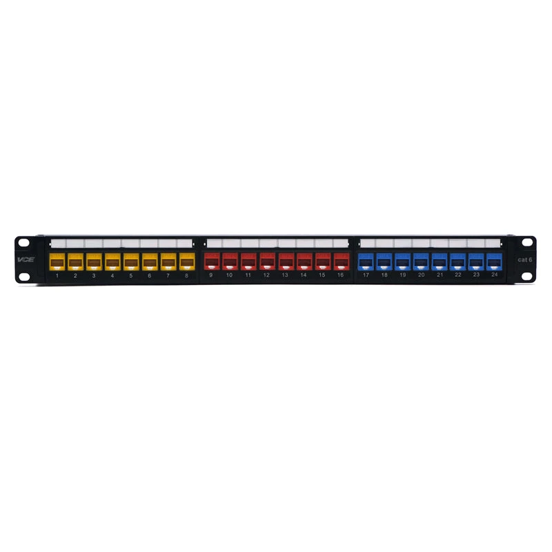 Rack Mount Patch Panel With Keystone Coupler VCELINK 3 Rack Mount Patch Panel With Keystone Coupler VCELINK