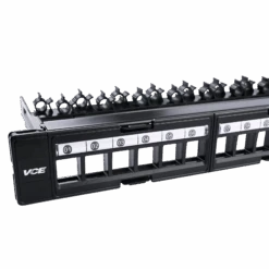24 Port Ethernet Patch Panel With Removable Modules VCELINK -VCELINK SHOP P197LX Angle 2