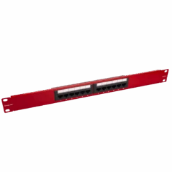 12 Port Cat 6 UTP Ruby Patch Panel VCELINK -VCELINK SHOP P199RD C6 Angle