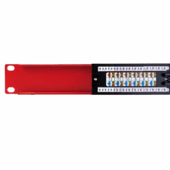 12 Port Cat 6 UTP Ruby Patch Panel VCELINK -VCELINK SHOP P199RD C6 Detail 2