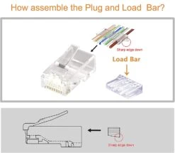 RJ45 Cat6 Cable Connectors VCELINK -VCELINK SHOP SJ652 25P 4
