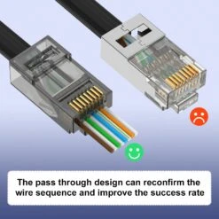 Cat6 RJ45 Pass Through Connector VCELINK 16 Cat6 RJ45 Pass Through Connector VCELINK -VCELINK SHOP SJ661BK c3a5a0b1 2463 4898 9ea3 8a77c1798896