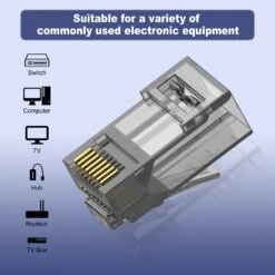 Cat6 RJ45 Pass Through Connector VCELINK 17 Cat6 RJ45 Pass Through Connector VCELINK -VCELINK SHOP SJ661BK ca903adb b25c 4817 813a 04f599289c56