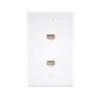 Cat6 Wall Plate 2 Port UL Listed VCELINK -VCELINK SHOP WP2 226 2P 2