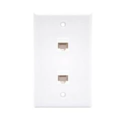 Cat6 Wall Plate 2 Port UL Listed VCELINK